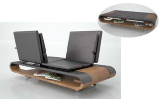 Illustration for article titled Calypso Chair Is a Living-Room Office, Does Everything But Let You Go to the Bathroom